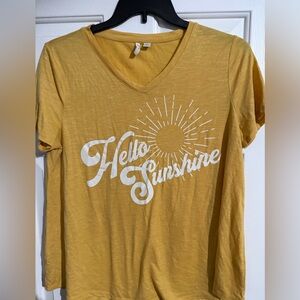 Sunny Yellow 'Hello Sunshine' Women's Tee